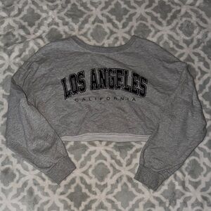 Women’s Los Angeles California Cropped Crew Neck Shirt